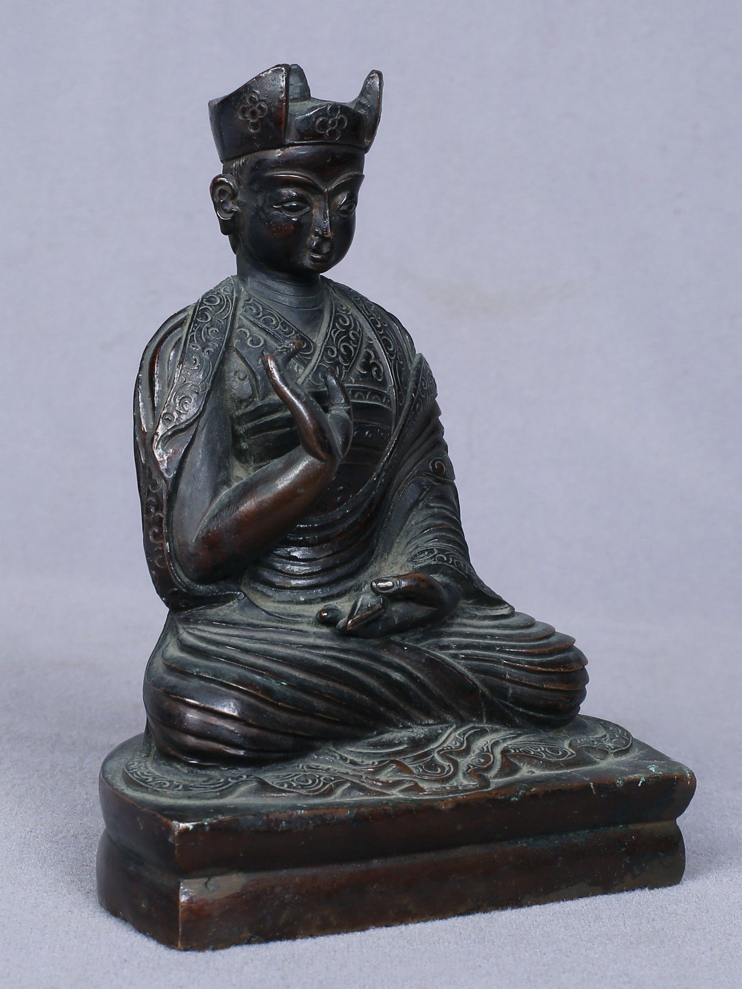 4" Wangchuk Dorje, 9th Karmapa Lama | Handmade Idol | Copper Statue From Nepal