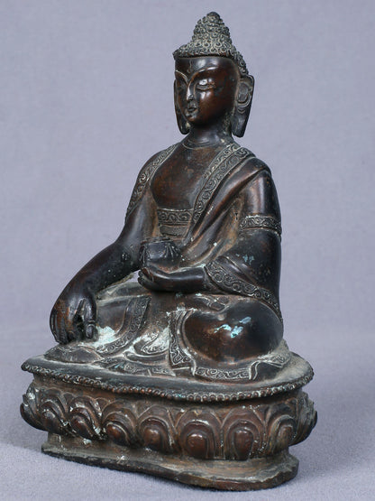 5" Small Shakyamuni Buddha | Handmade Buddha Idol | Copper Statue | From Nepal