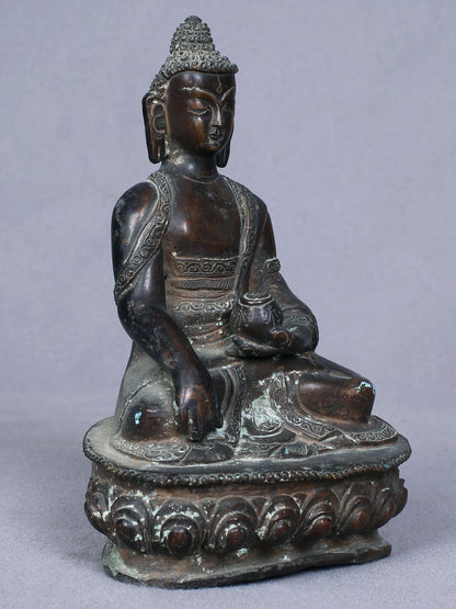 5" Small Shakyamuni Buddha | Handmade Buddha Idol | Copper Statue | From Nepal