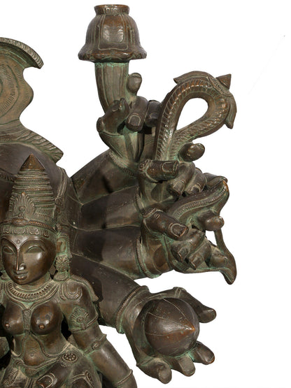 51" Large Shri Vallabh Ganapati Bronze Sculpture | Decorative Bronze Idol | Figurine For Gifting | Bronze Statue For Temple