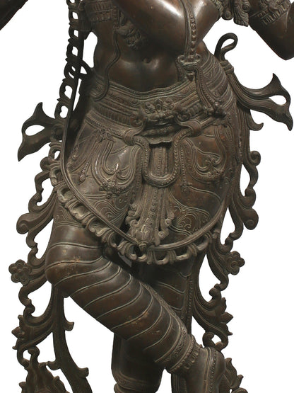 72" Super Large Lord Vishnu as Venugopal Krishna | Bronze Sculpture | Bronze Statue