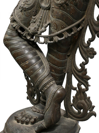 72" Super Large Lord Vishnu as Venugopal Krishna | Bronze Sculpture | Bronze Statue