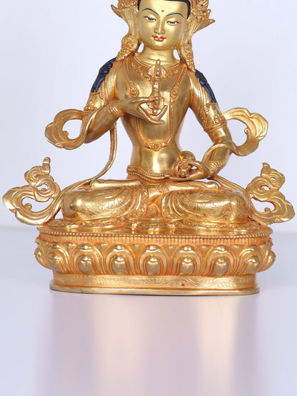 13" Buddhist Deity Vajrasattva Copper Statue | Handmade Copper Idol | Buddhist Deity Idol