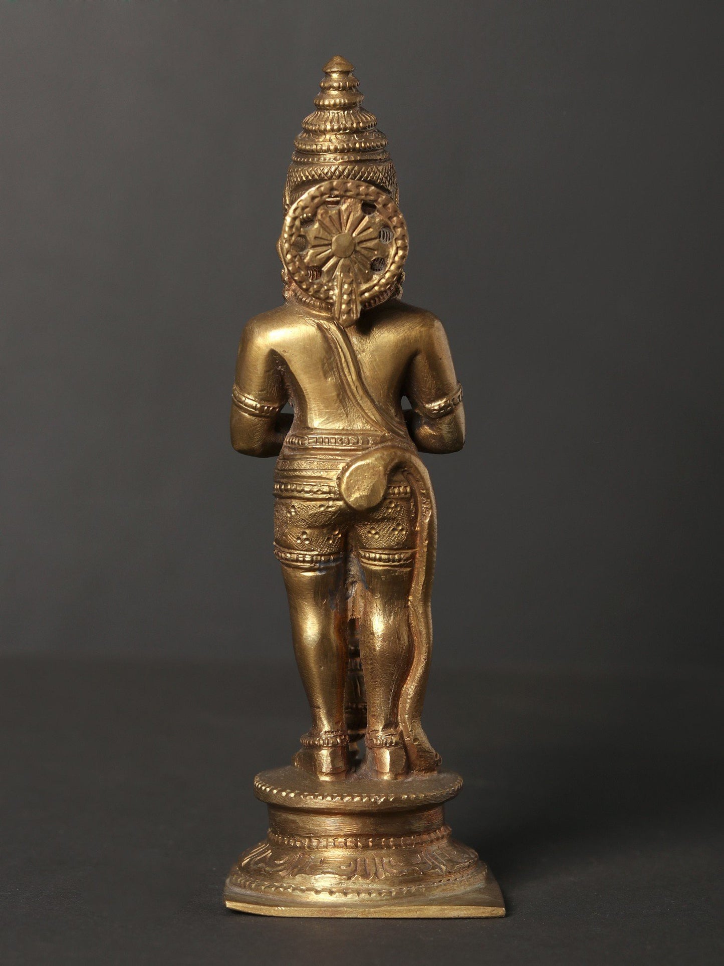 6" Small Standing Lord Hanuman With Namaskar Posture | Handmade Bronze Statue