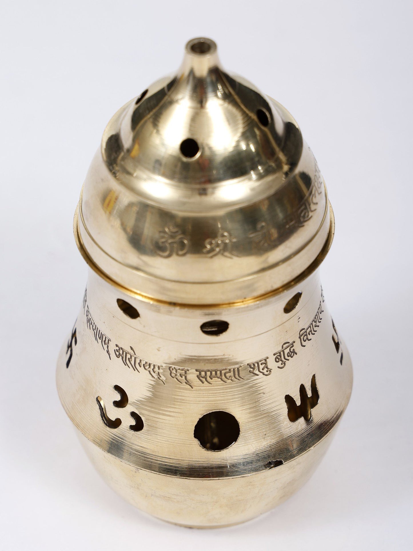 6" Brass Multipurpose Akhand Diya/Kapoor Dani/Incense Diffuser