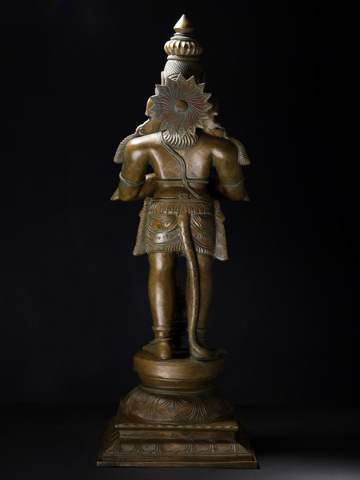 25" Standing Lord Hanuman (Namaskar Anjaneya) | Handmade Bronze Statue