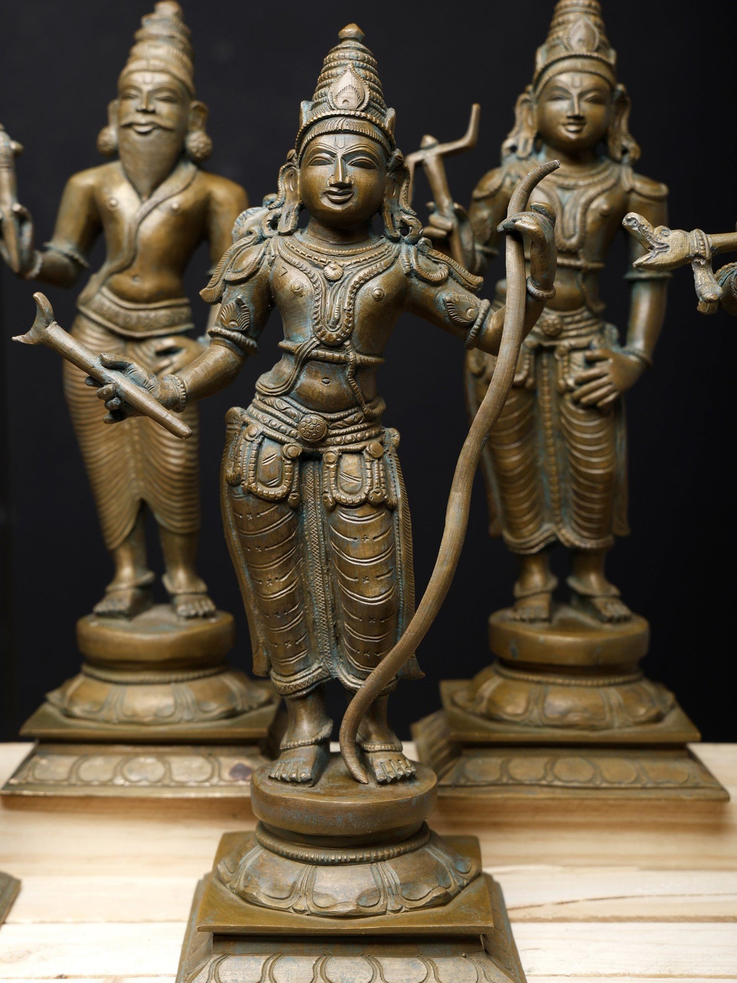 12" Dashavatara Of Lord Vishnu In Defferent Posture - (Set of 10) | Bronze Statues