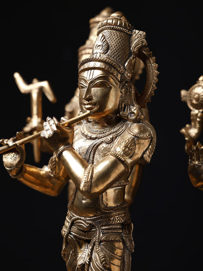 15" Handmade Bronze Sculpture Dashavatara Of Lord Vishnu - (Set of 10) | Bronze Statues