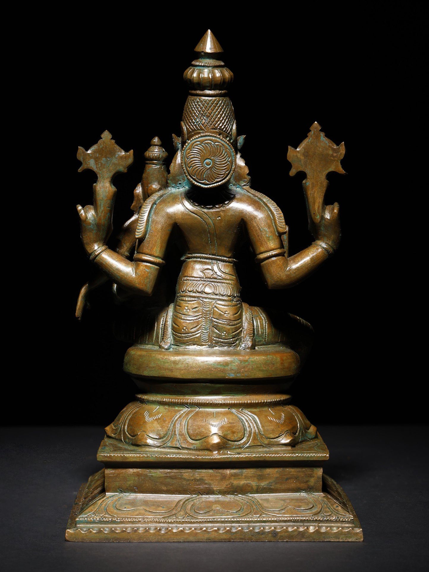 9" Lord Narasimha Seated With Devi Lakshmi | Handmade Idol | Bronze Statue