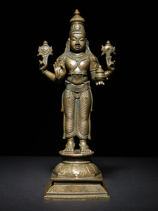 10" Lord Dhanvantari - The Physician of The Devas | Handmade Statue | Dhanvantari Bronze Statue