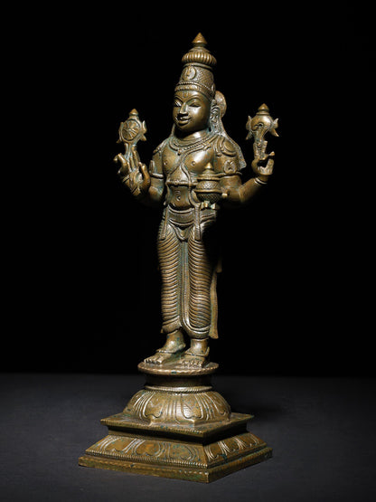 10" Lord Dhanvantari - The Physician of The Devas | Handmade Statue | Dhanvantari Bronze Statue