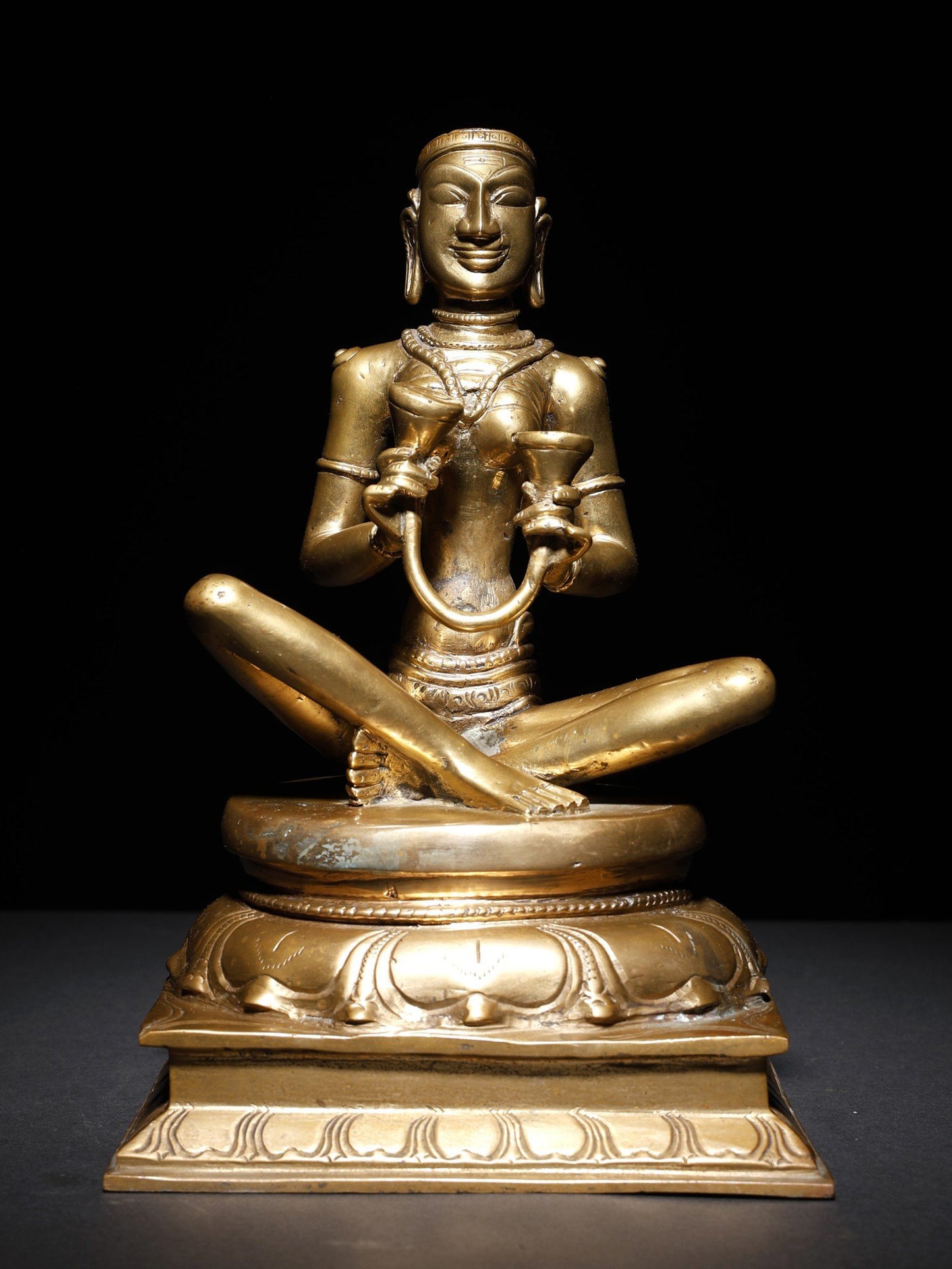 10" Karaikal Ammaiyar In Bronze | Handmade Idol | Décor Bronze Statue