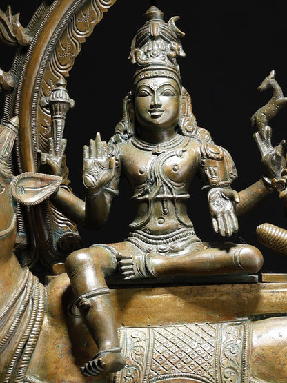 24" Pradosha Moorthy | Handmade Idol | Decor Bronze Statue