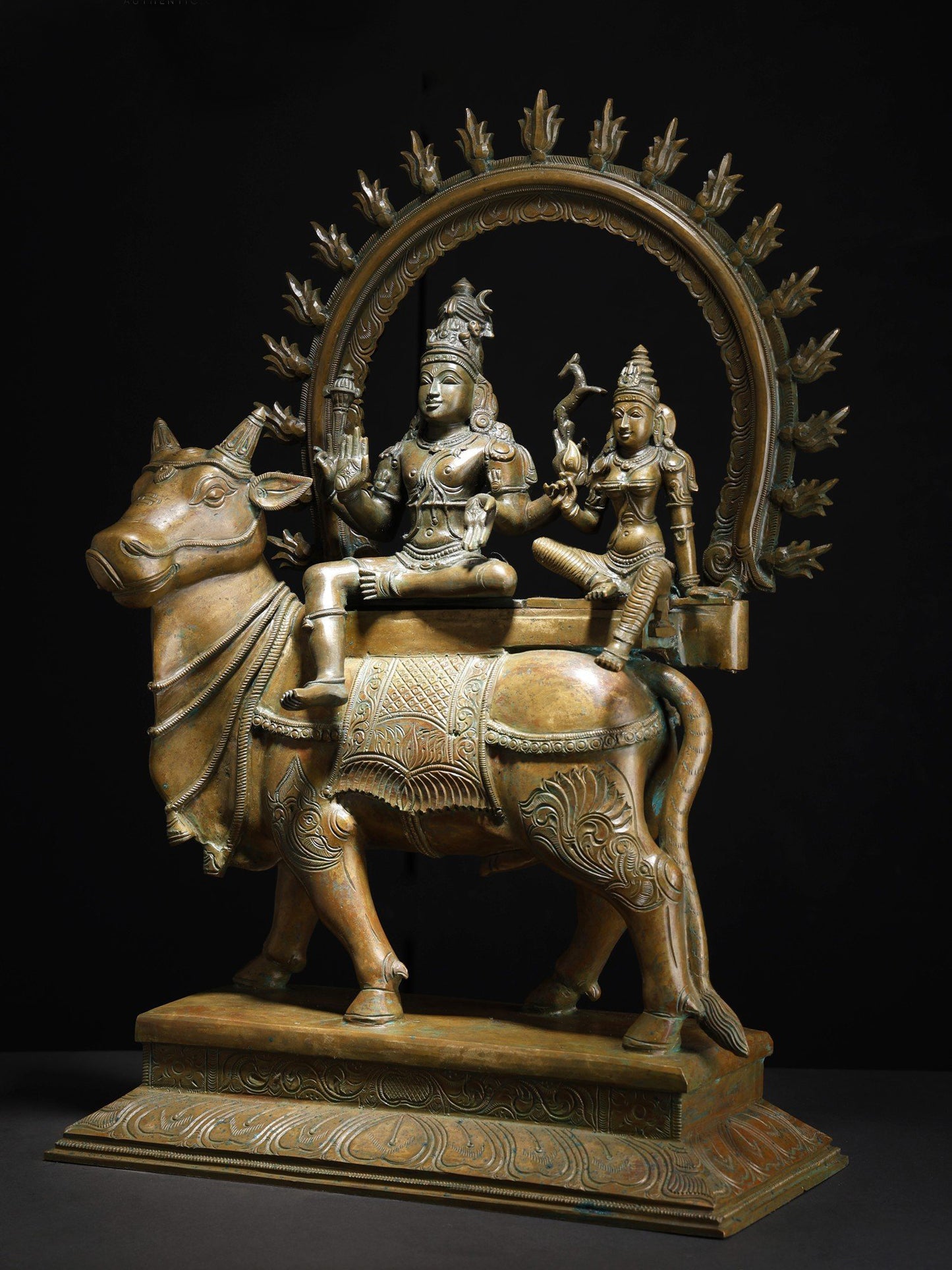 24" Pradosha Moorthy | Handmade Idol | Decor Bronze Statue