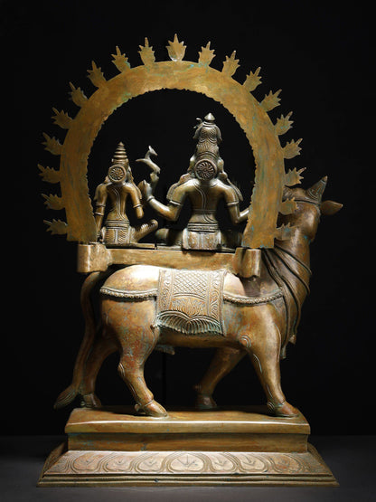 24" Pradosha Moorthy | Handmade Idol | Decor Bronze Statue