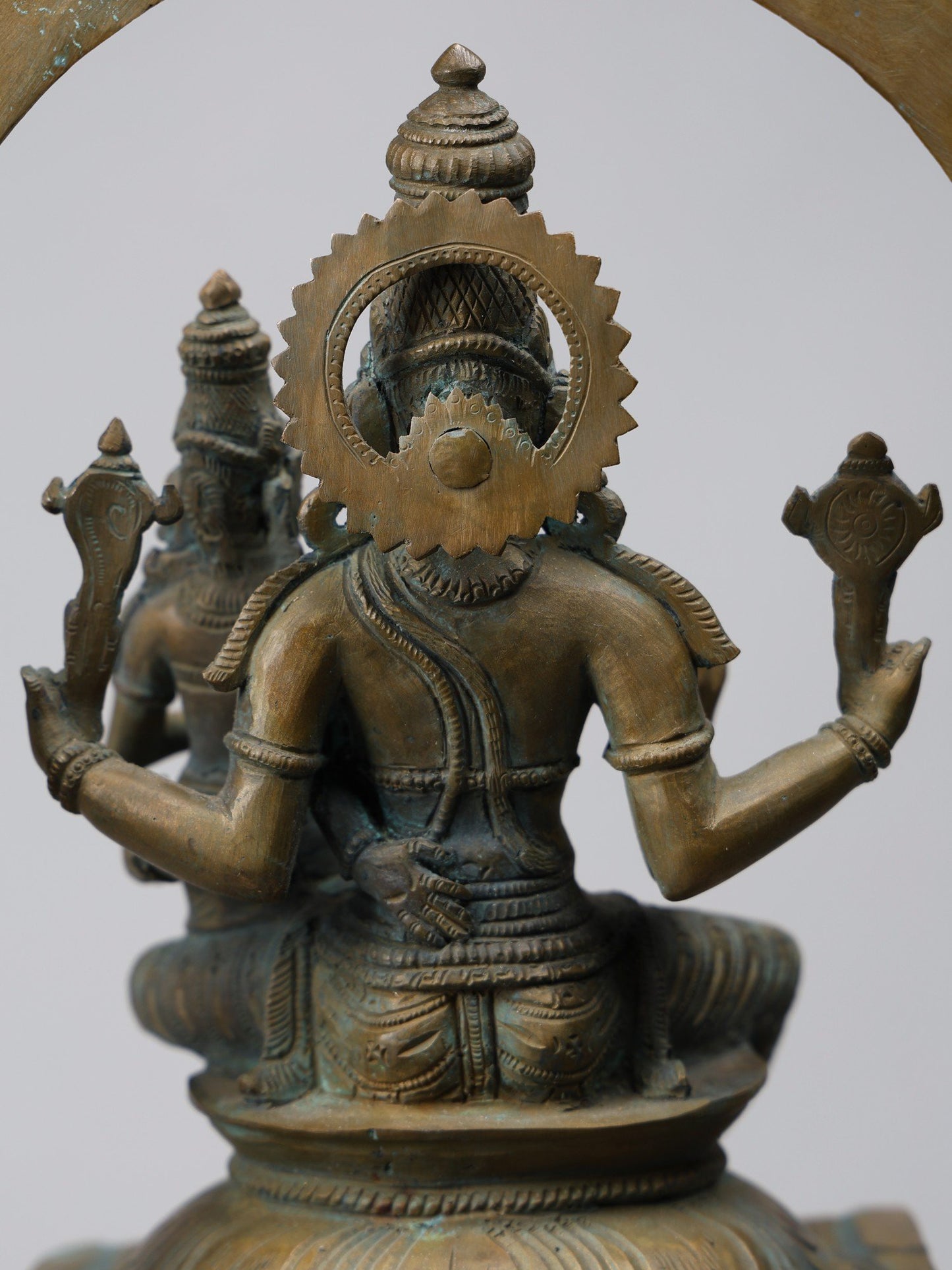 20" Lakshmi - Narayana With Garuda | Handmade Idol | Laxmi- Narayana Bronze Statue