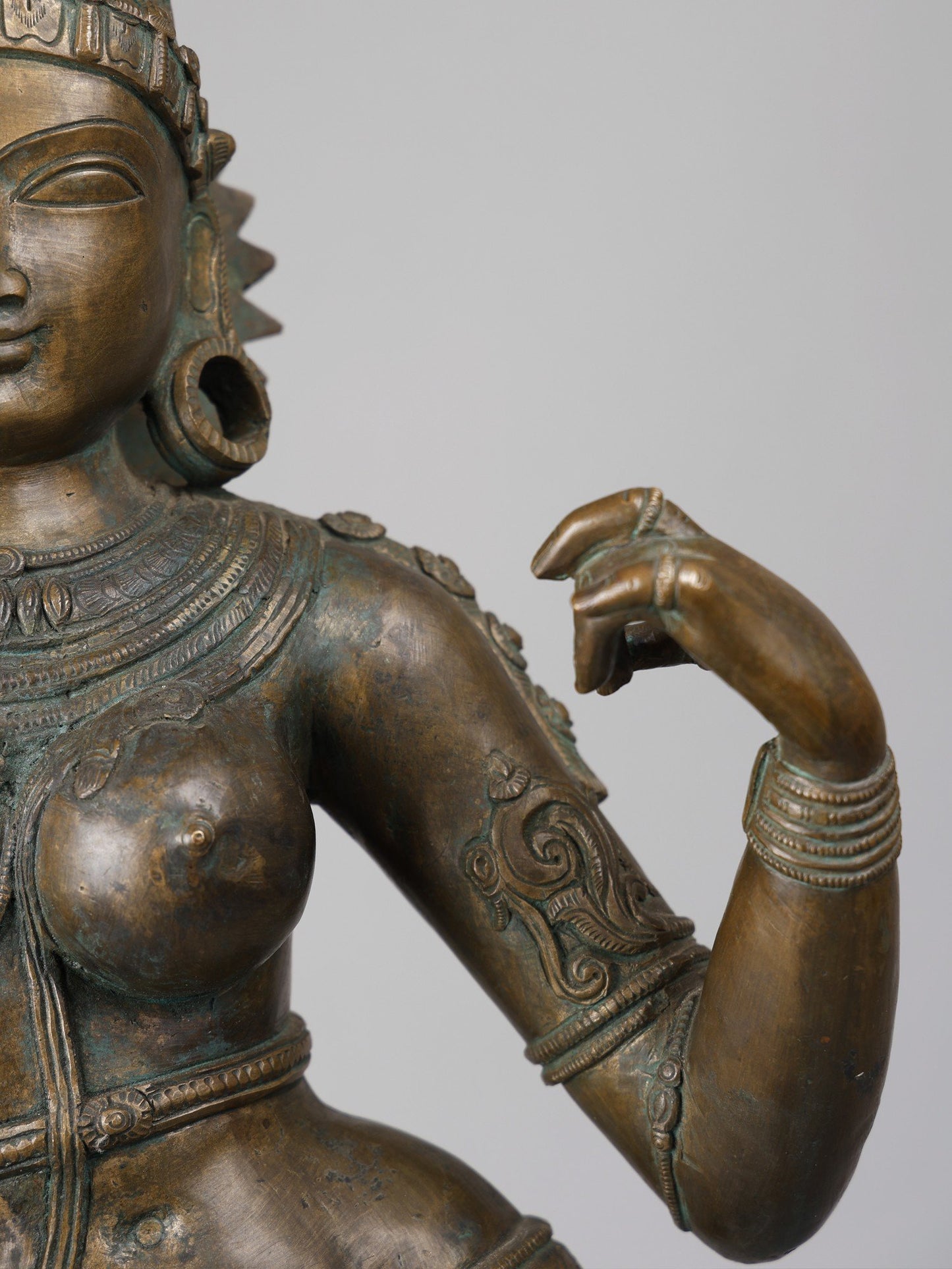 36" Large Ardhanarishvara (Shiva - Shakti) | Handmade Idol | Bronze Statue