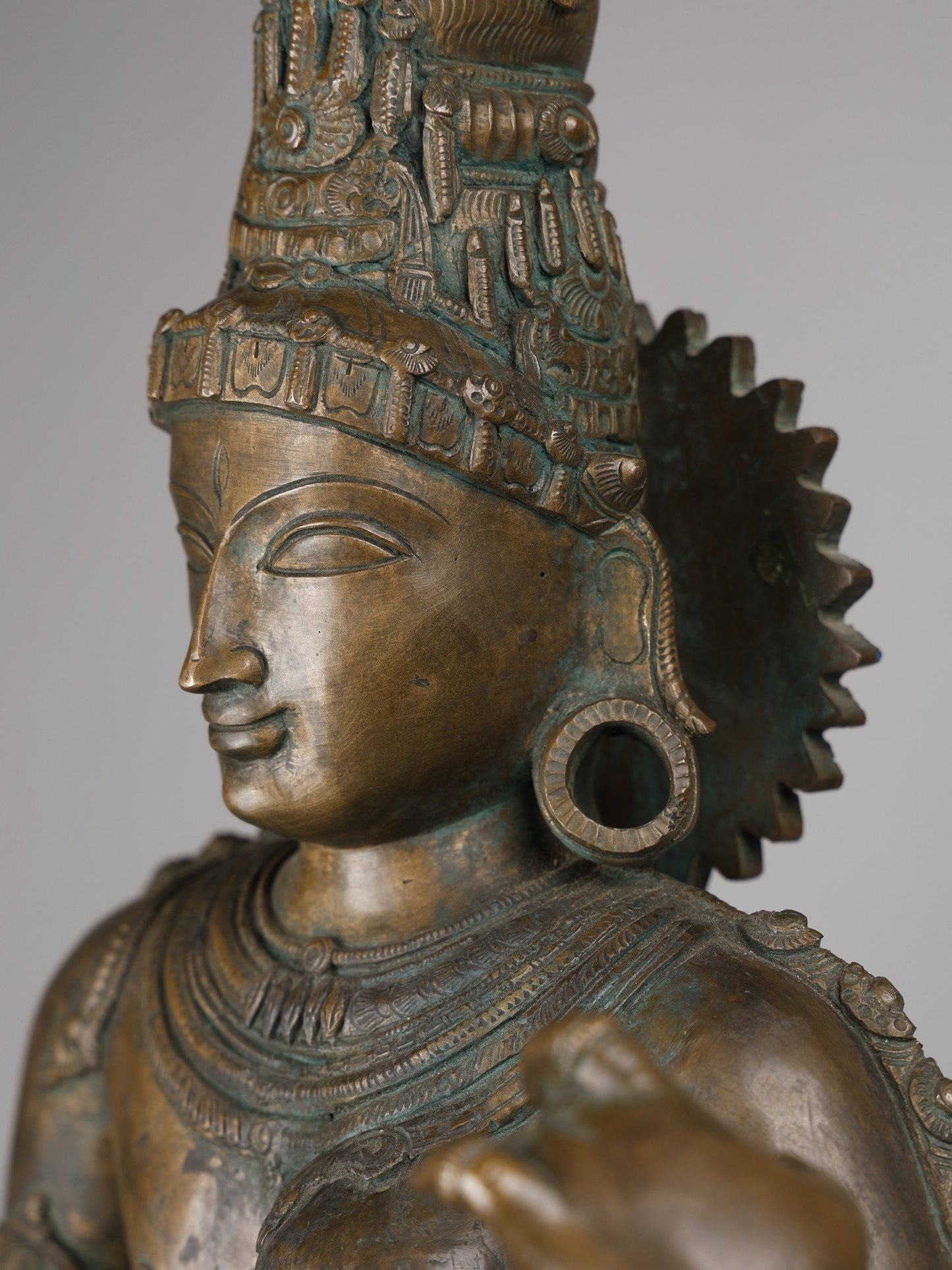 36" Large Ardhanarishvara (Shiva - Shakti) | Handmade Idol | Bronze Statue