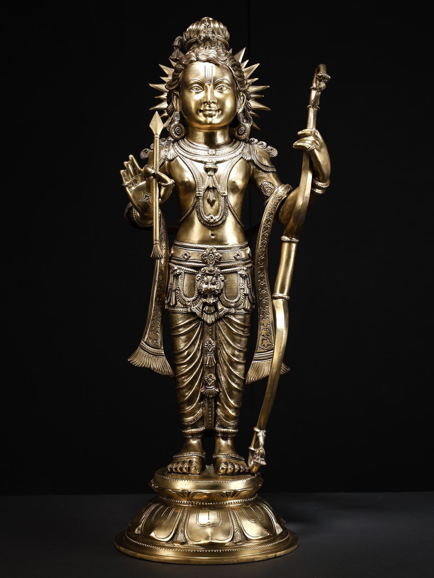 27" The Nearly Perfect Ram Lalla Statue | Handmade Idol | Lord Ram Bronze Statue