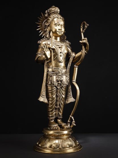 27" The Nearly Perfect Ram Lalla Statue | Handmade Idol | Lord Ram Bronze Statue