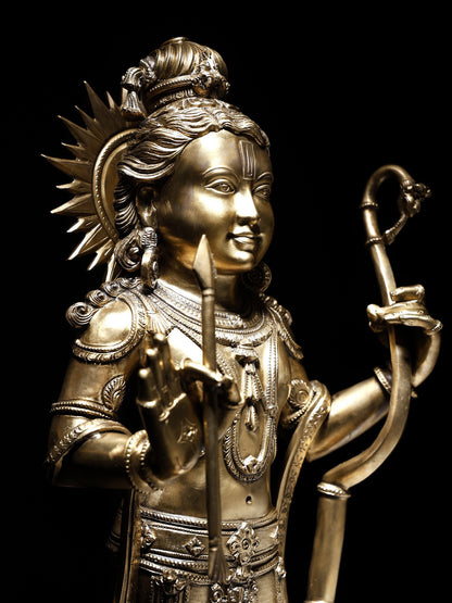 27" The Nearly Perfect Ram Lalla Statue | Handmade Idol | Lord Ram Bronze Statue