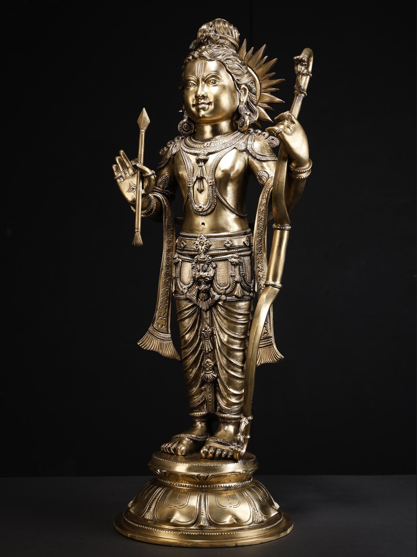 27" The Nearly Perfect Ram Lalla Statue | Handmade Idol | Lord Ram Bronze Statue