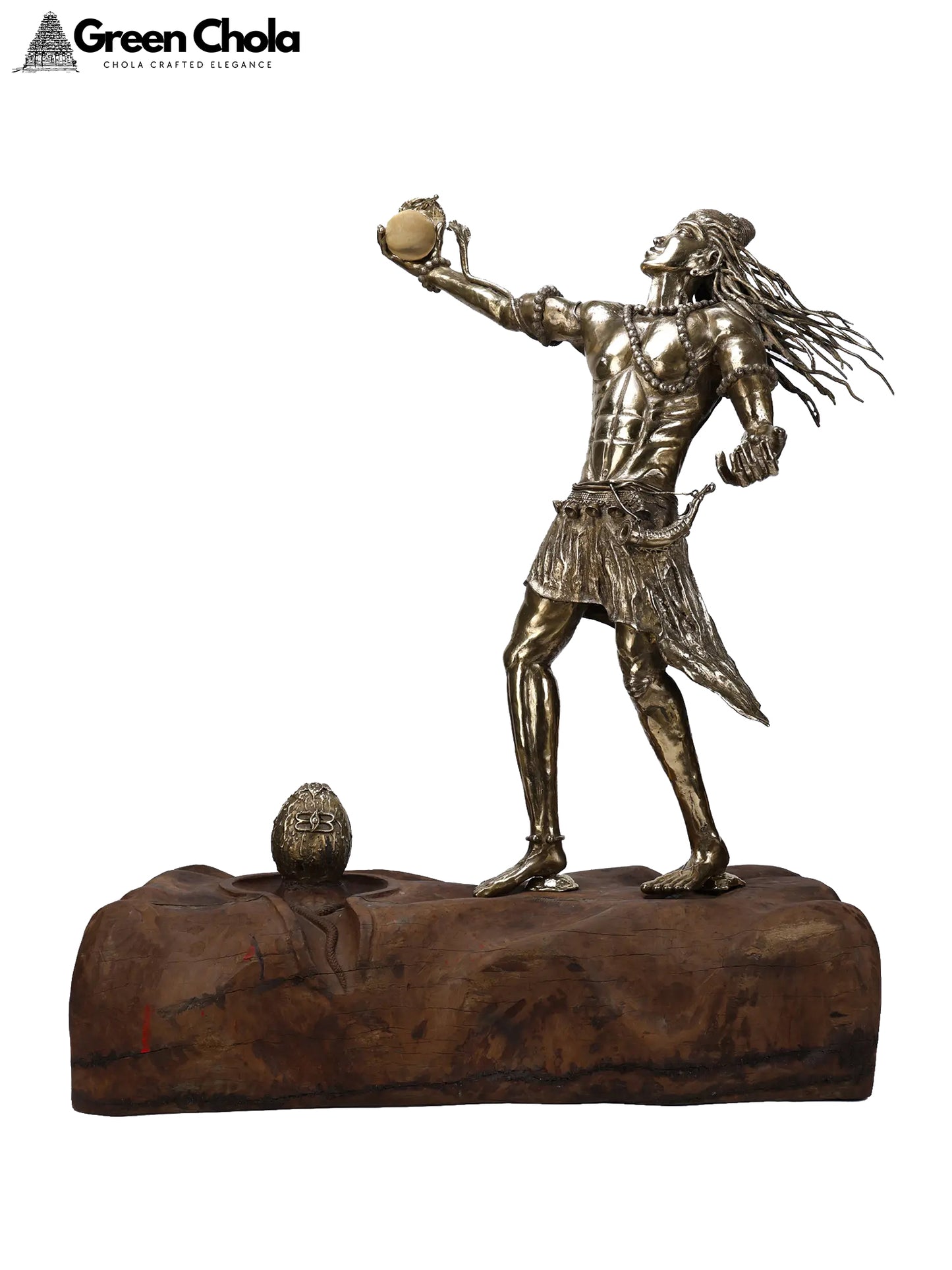 Lord Shiva in Dance Pose | Solid Original Large Brass Sculpture 50-Inch