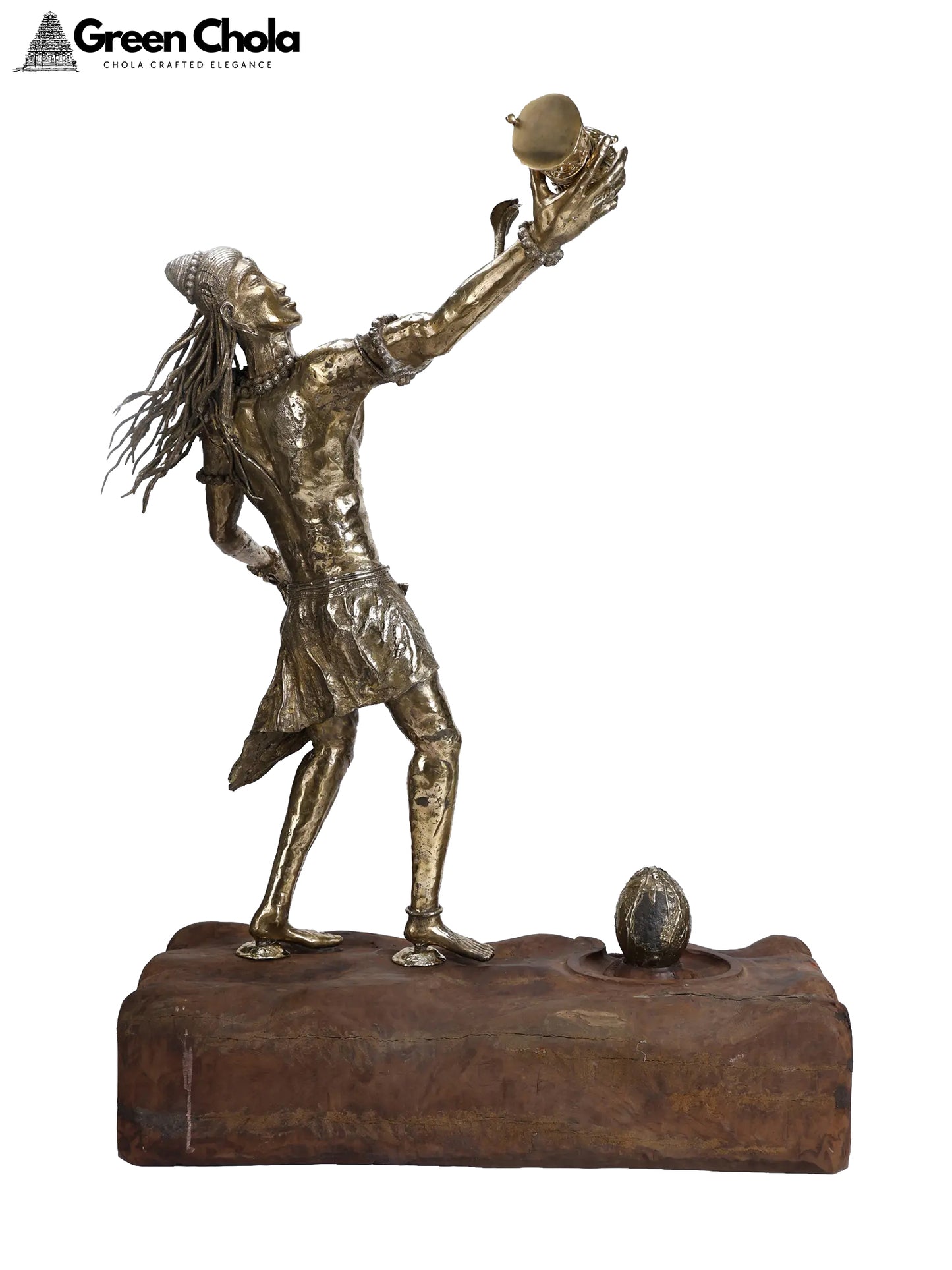 Lord Shiva in Dance Pose | Solid Original Large Brass Sculpture 50-Inch