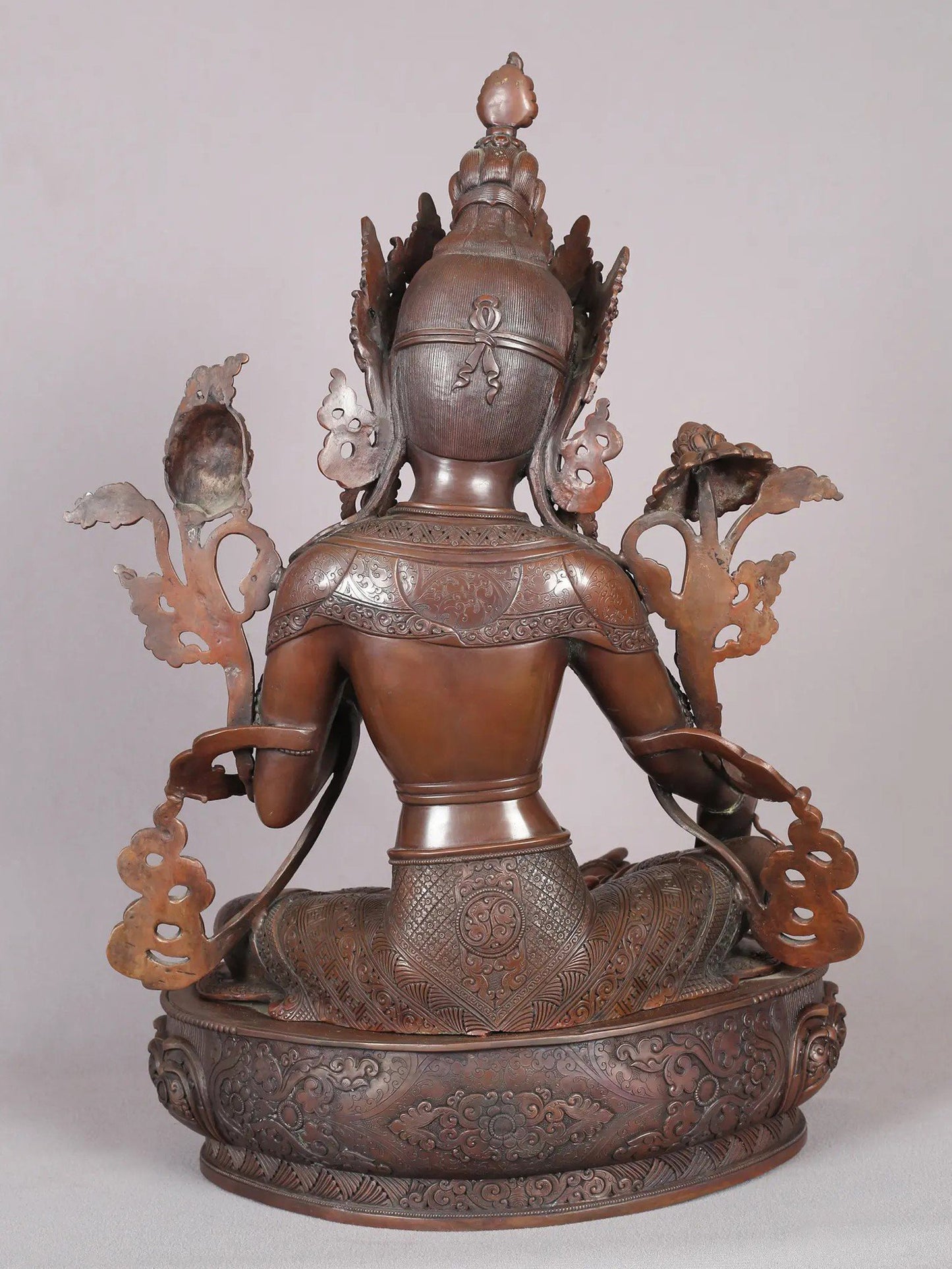 20" Goddess Green Tara Copper Statue From Nepal | Handmade Idol | Goddess Statue