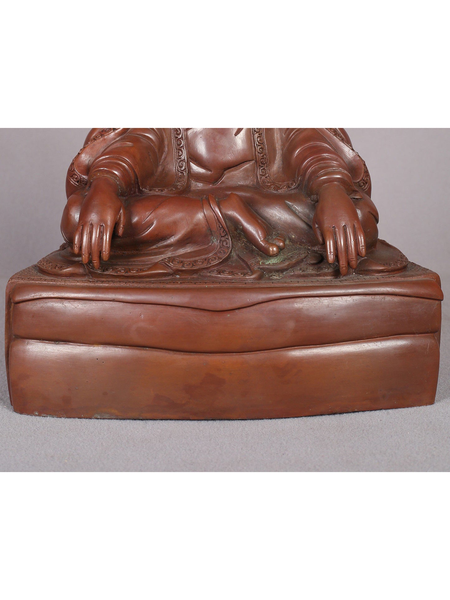 8" Guru Marpa Lotsawa Copper Statue - The Teacher of Milarepa | Handmade Statue