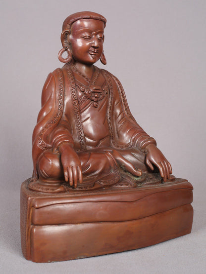 8" Guru Marpa Lotsawa Copper Statue - The Teacher of Milarepa | Handmade Statue