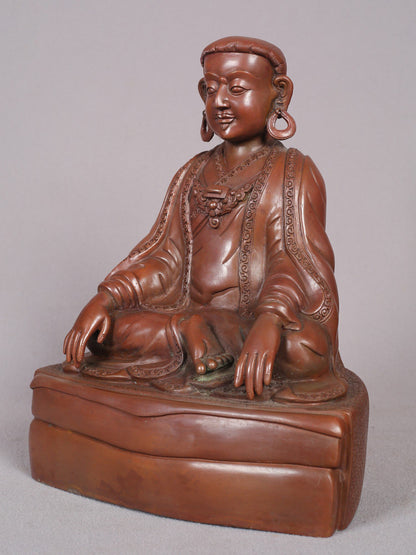 8" Guru Marpa Lotsawa Copper Statue - The Teacher of Milarepa | Handmade Statue