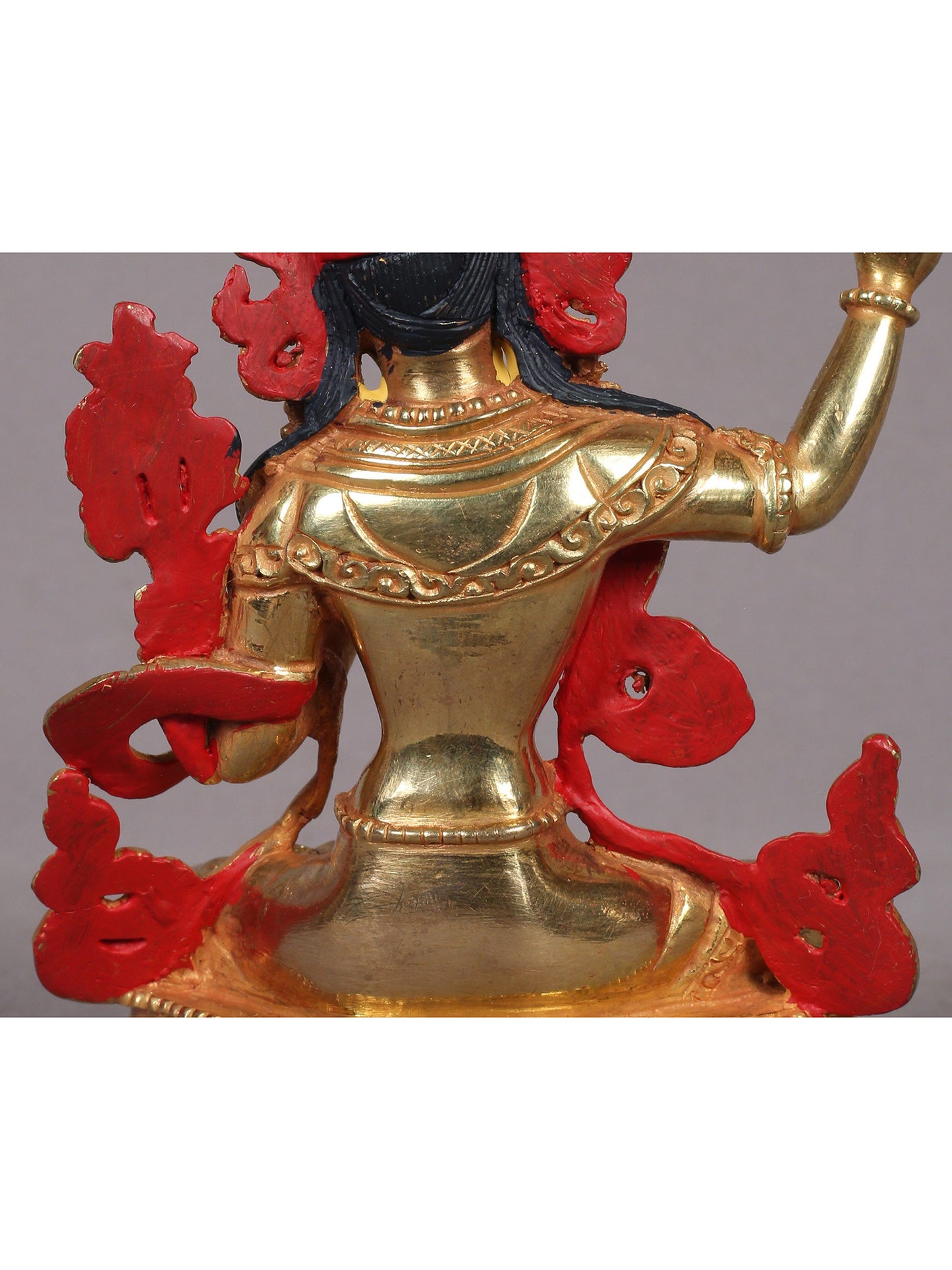 6" Manjushri Copper Statue From Nepal - Buddha Of Infinite Wisdom | Handmade Statue