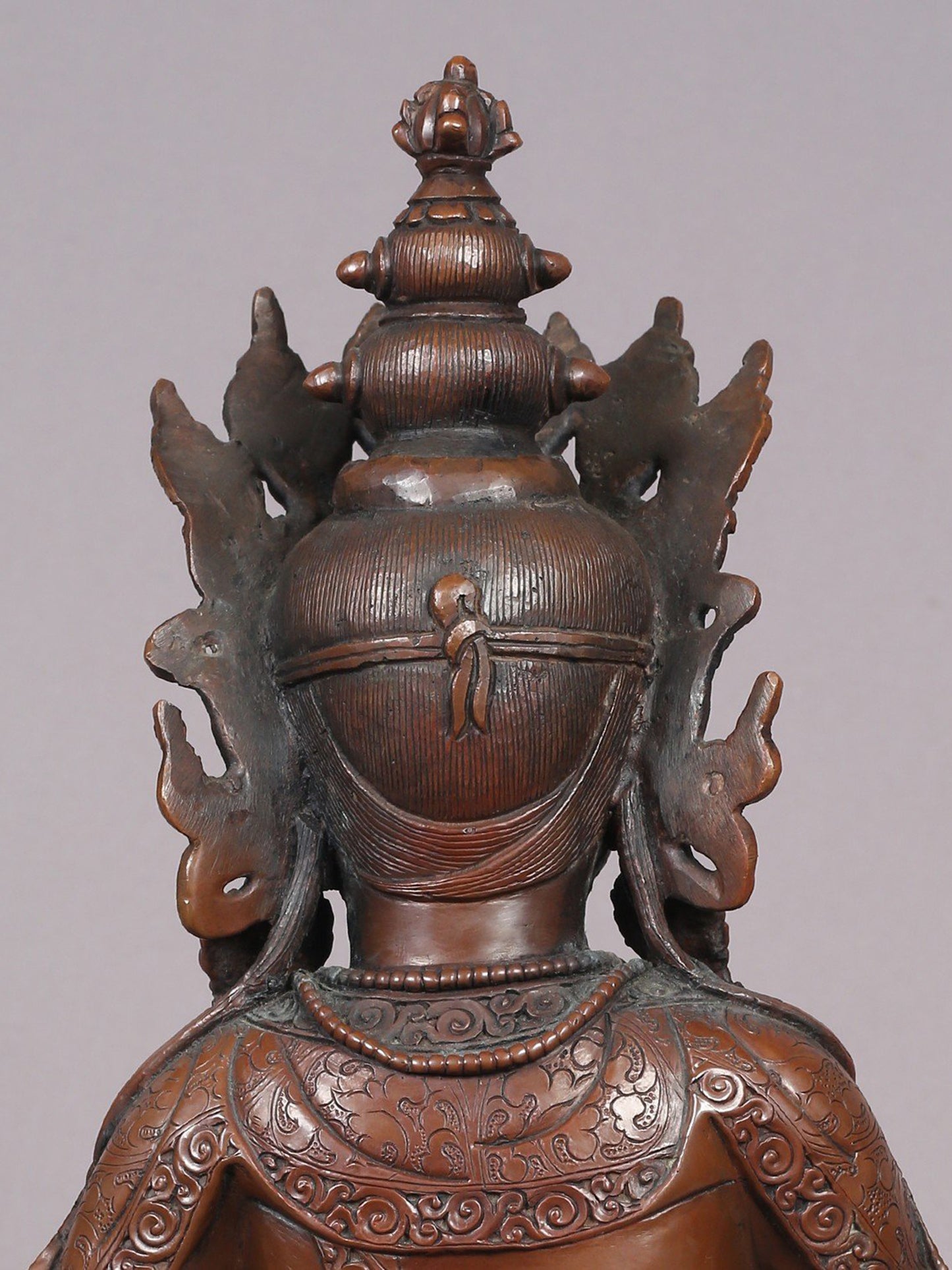 12" Vajrasattva Copper Statue From Nepal | Handmade Idol | Vajrasattva Copper Figurine