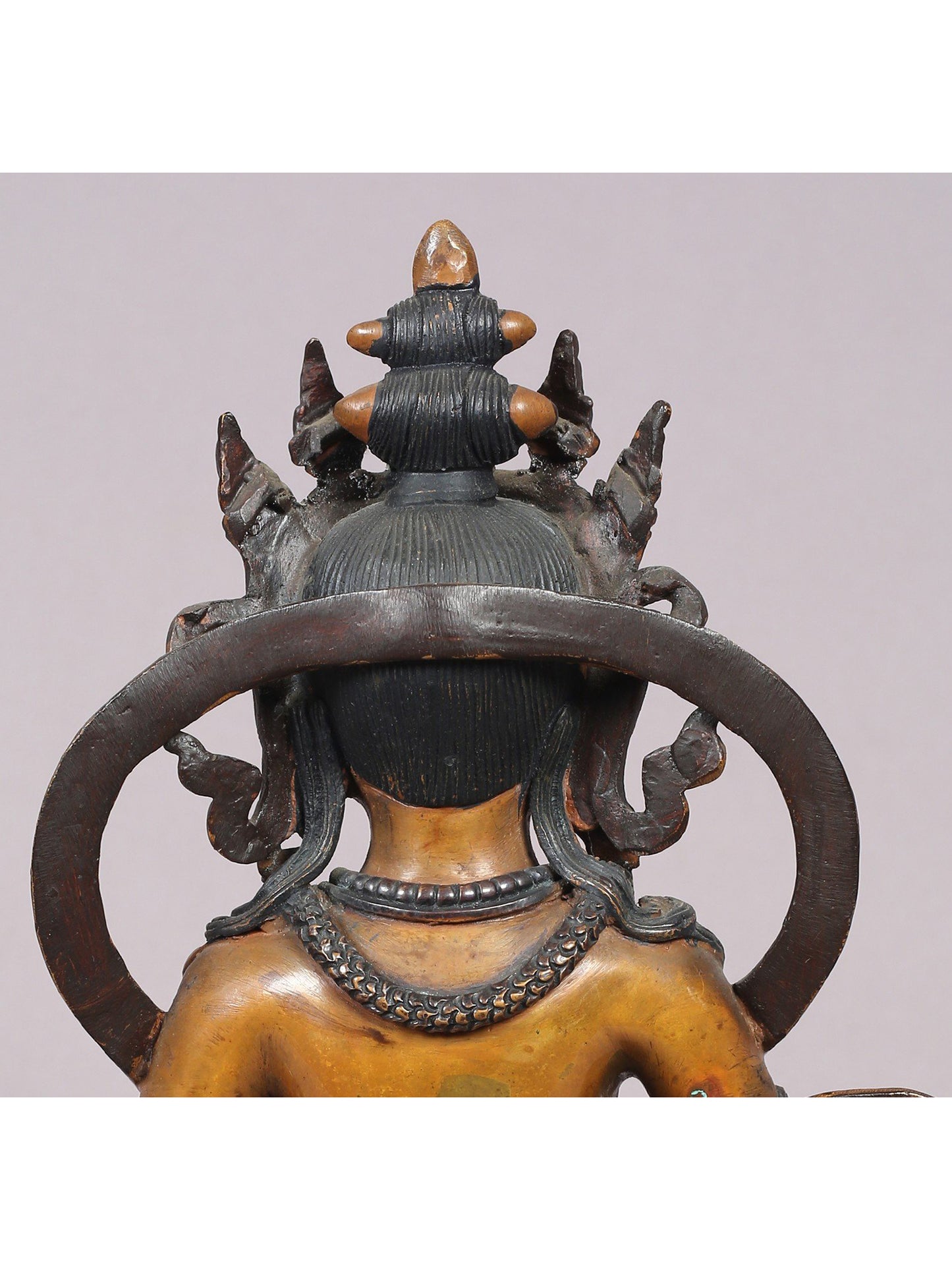 11" Lord Kubera Copper Figurine | Handmade Idol | Tibetan Copper Buddhist Statue