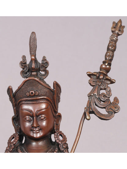 10" Guru Padmasambhava Copper Statue from Nepal