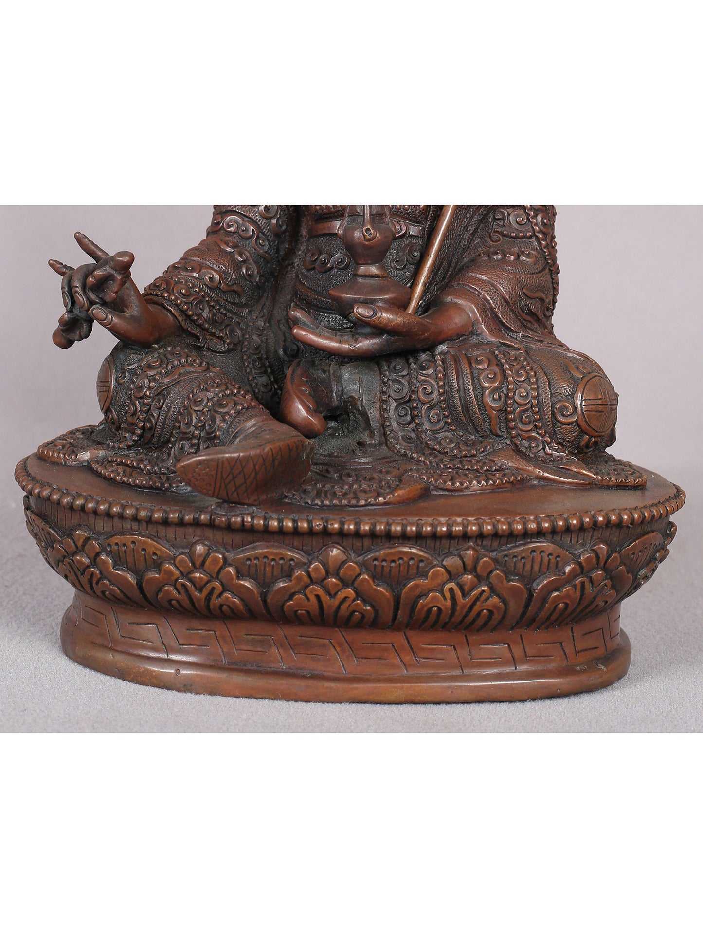 10" Guru Padmasambhava Copper Statue from Nepal