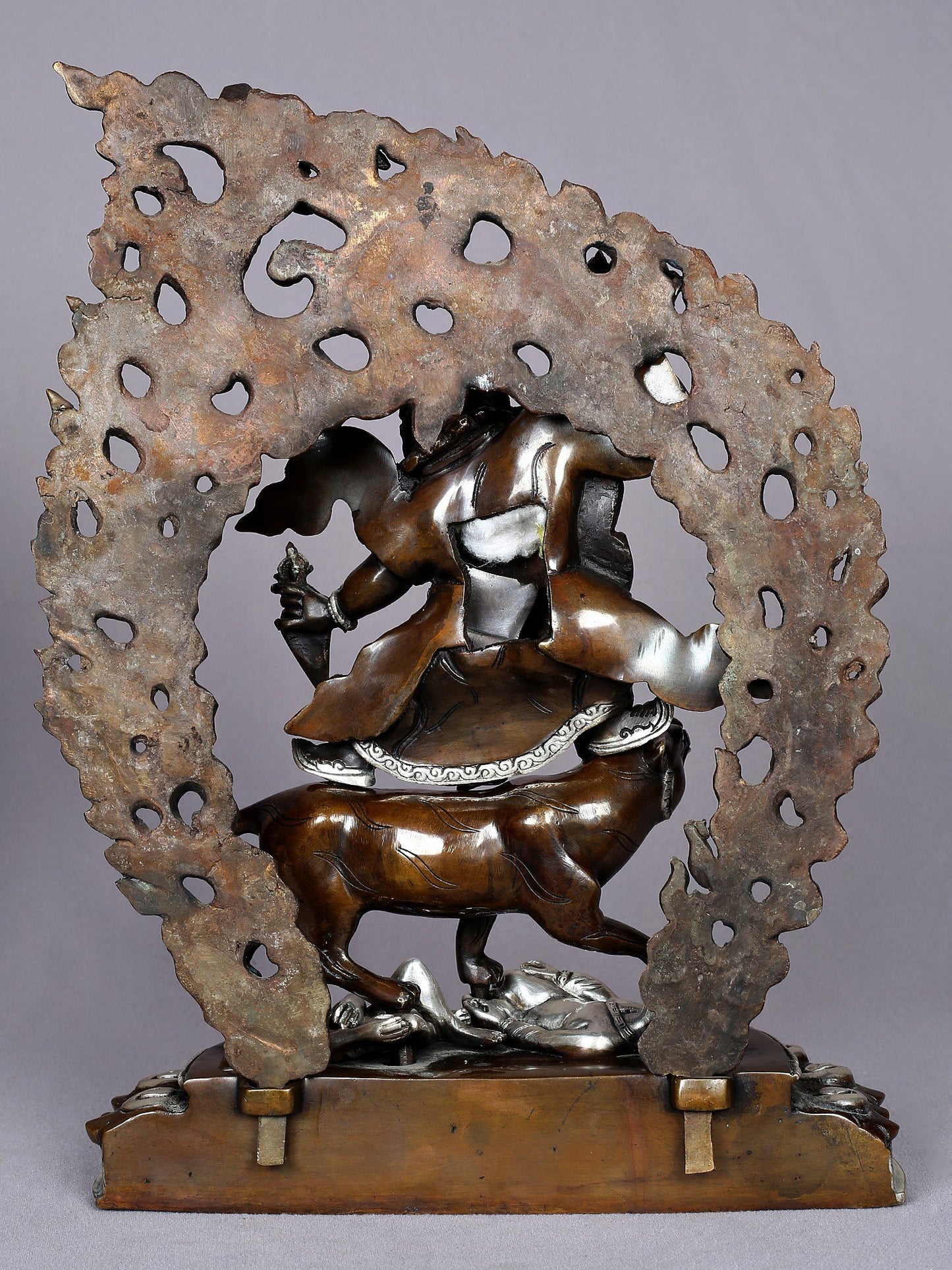 13" Dorje Drolo Copper Statue from Nepal | Nepalese Copper Idols