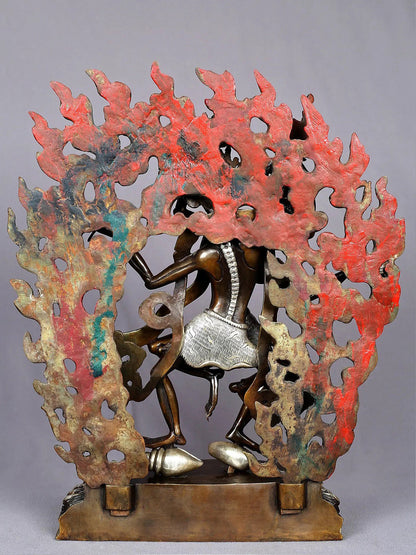 15" Citipati Copper Statue | Vajrayana Buddhism | Handmade Sculpture