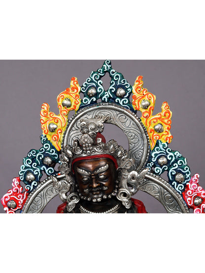 9" Kubera Copper Statue - The Tibetan Buddhist God of Wealth