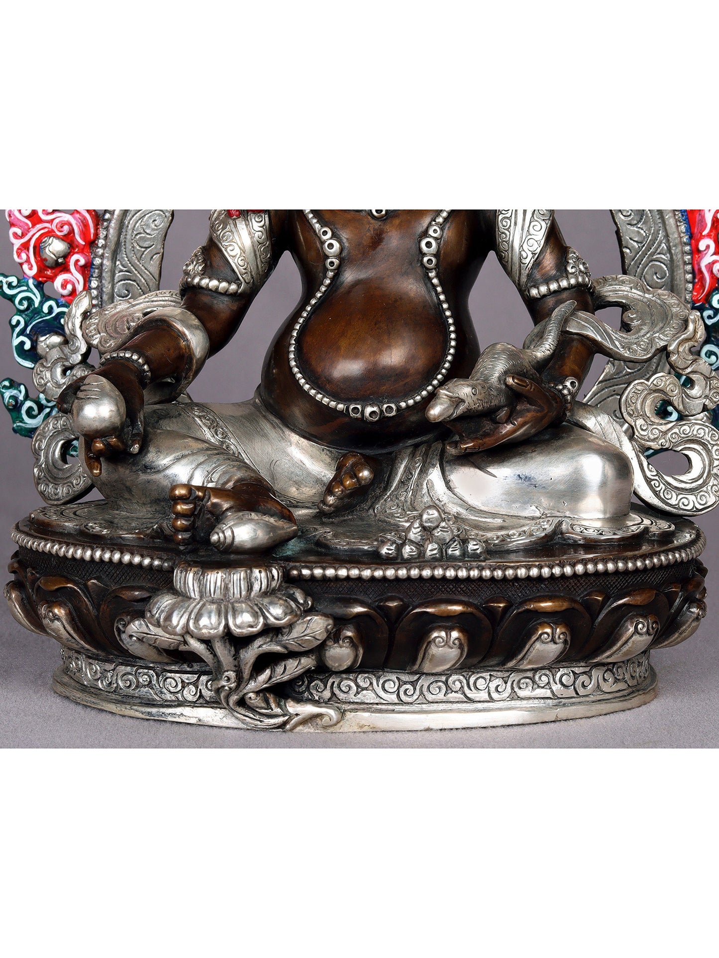 9" Kubera Copper Statue - The Tibetan Buddhist God of Wealth