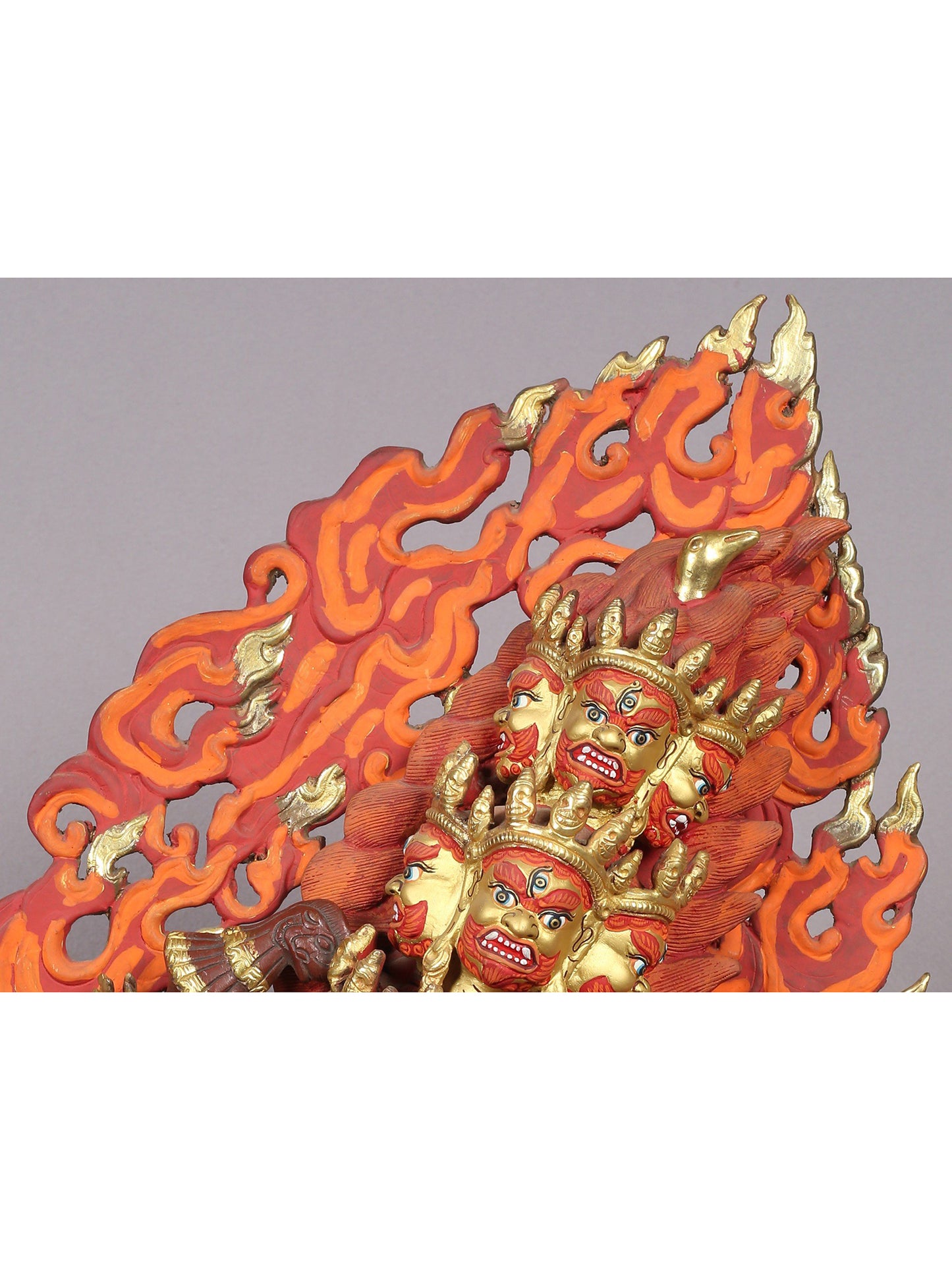 Tibetan Buddhist God Rahula from Nepal | Handmade Sculpture