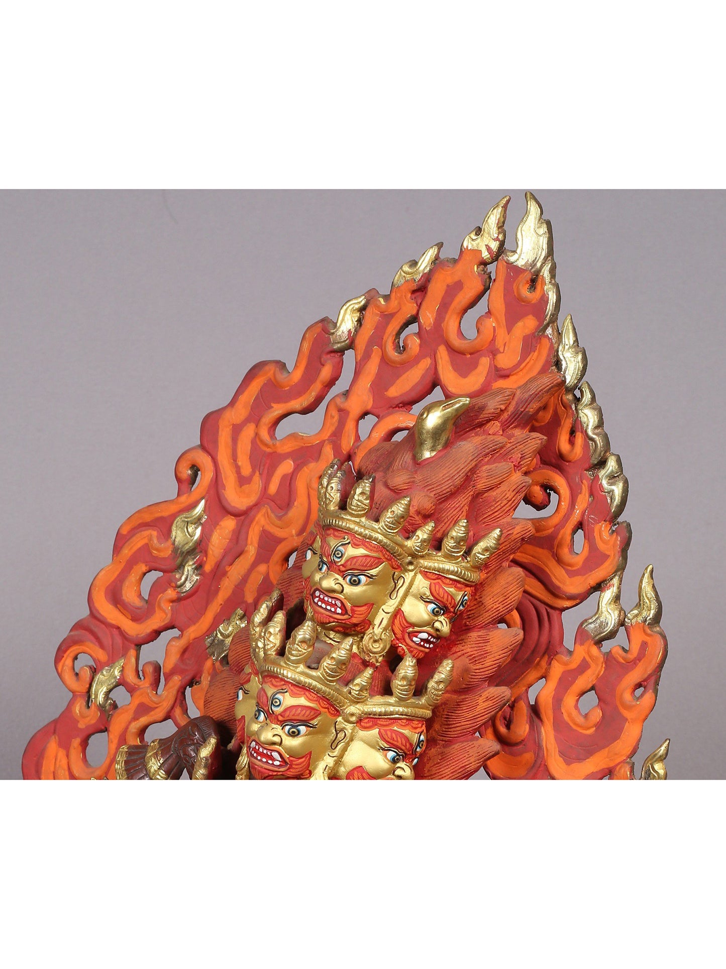 Tibetan Buddhist God Rahula from Nepal | Handmade Sculpture