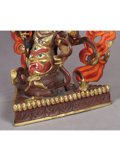 Tibetan Buddhist God Rahula from Nepal | Handmade Sculpture