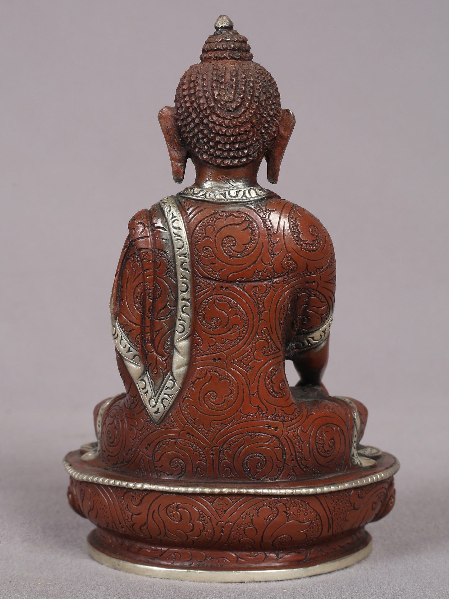 6" Lord Buddha in Bhumi-Sparsha Mudra | Nepalese Copper Statue