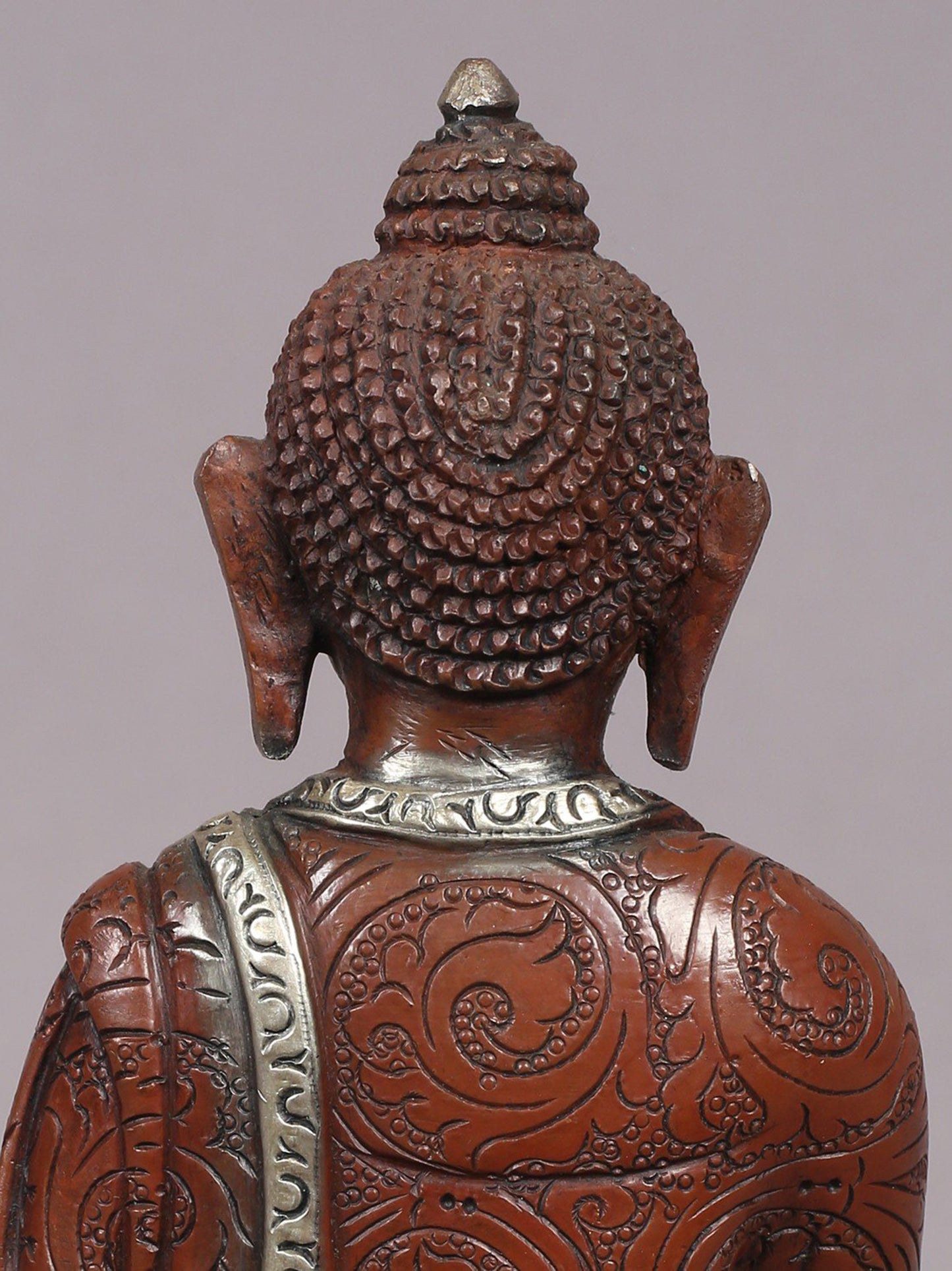 6" Lord Buddha in Bhumi-Sparsha Mudra | Nepalese Copper Statue