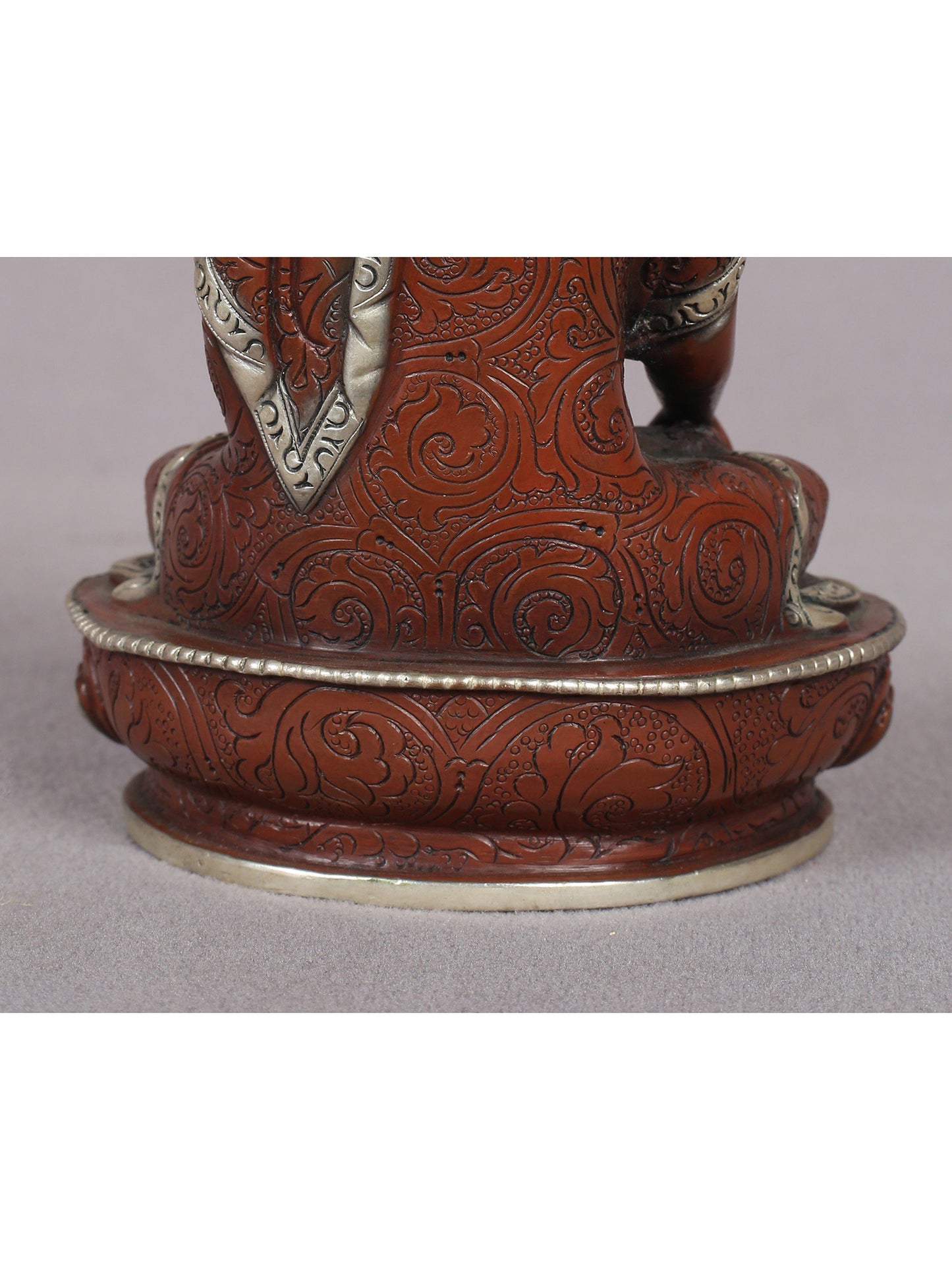 6" Lord Buddha in Bhumi-Sparsha Mudra | Nepalese Copper Statue