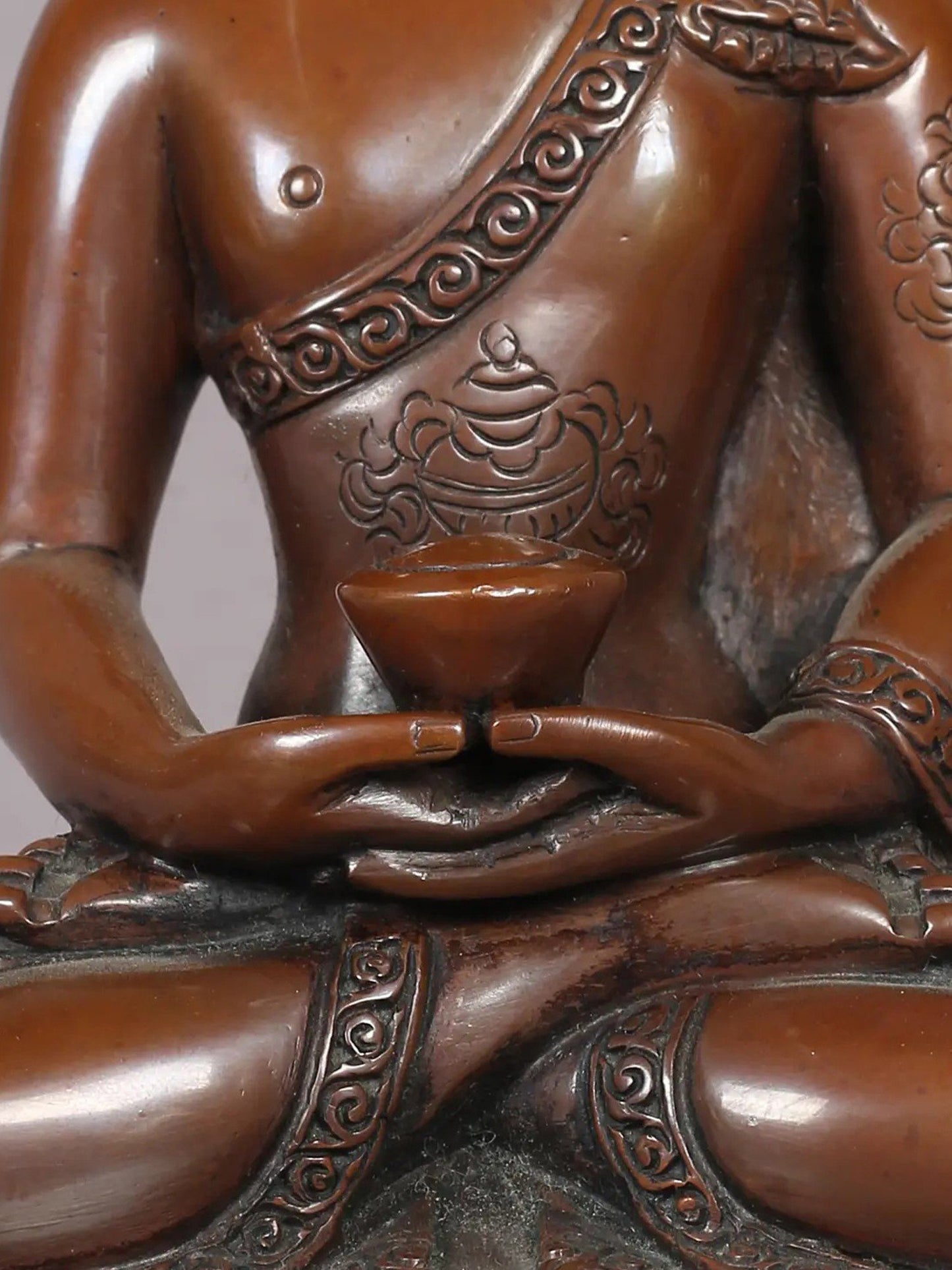 5" Lord Buddha Idol in Dhyana Mudra | Nepalese Copper Statue