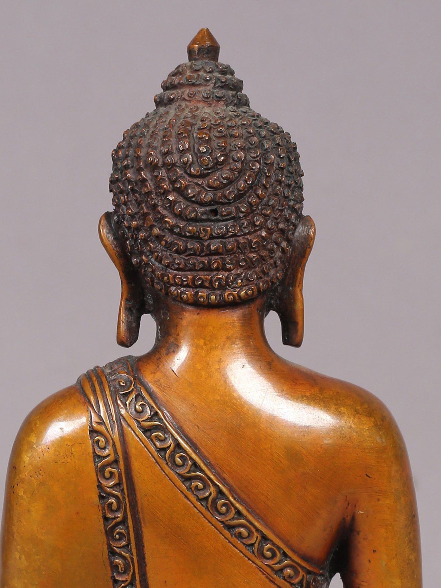 5" Meditating Buddha Idol from Nepal | Nepalese Copper Statue