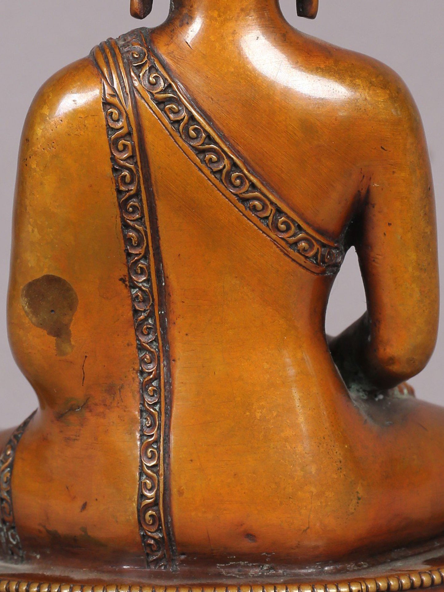 5" Meditating Buddha Idol from Nepal | Nepalese Copper Statue